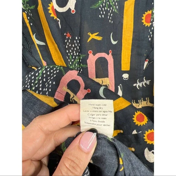 Carolina K Marcia Mini Skirt & Blouse Set in Five Elements Women's Size XS NWOT - Picture 10 of 11